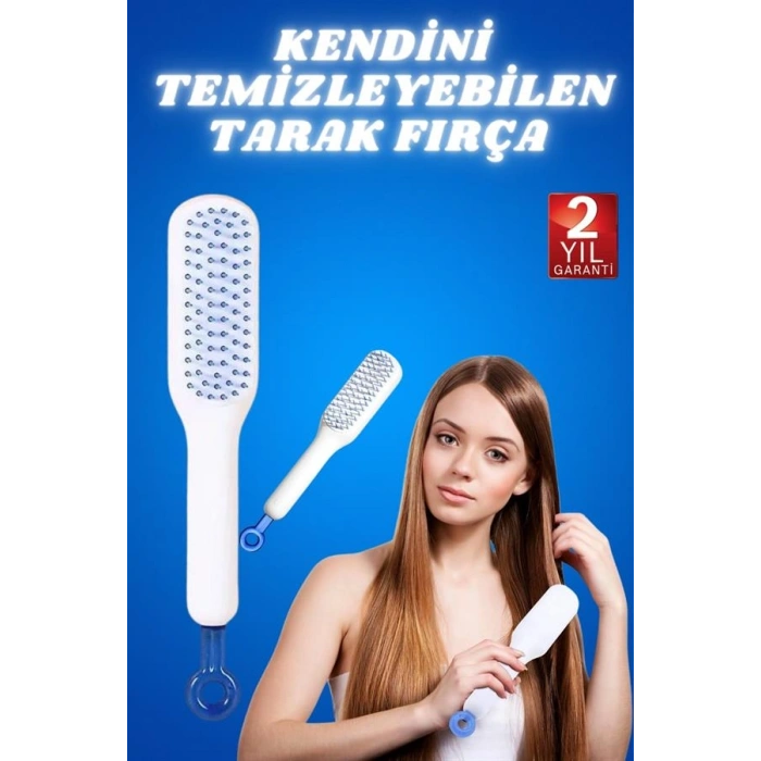 Kendini Temizleyen Tarak Fırça Geri Çekilebilir