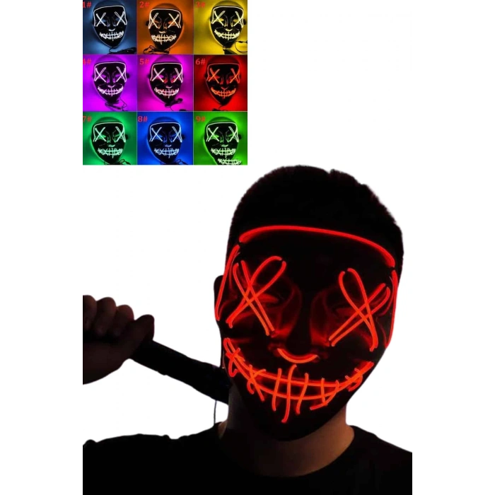 LED Işıklı Neon Maske