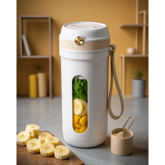Mini Blender 350 ML USB Şarjlı Buz Kırabilen