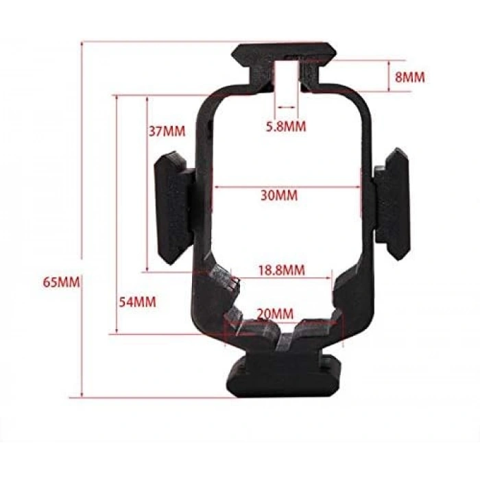 Polimer Naylon Fener Lazer Üst Ray 22mm