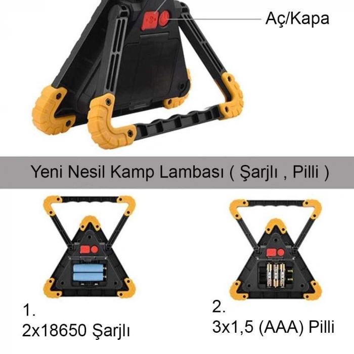 Profesyonel Kamp - Araba Lambası Bm-610/ WT