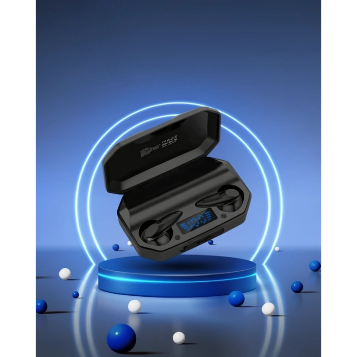 Profesyonel Oyuncu Kulaklığı Siyah Bluetooth 5.2