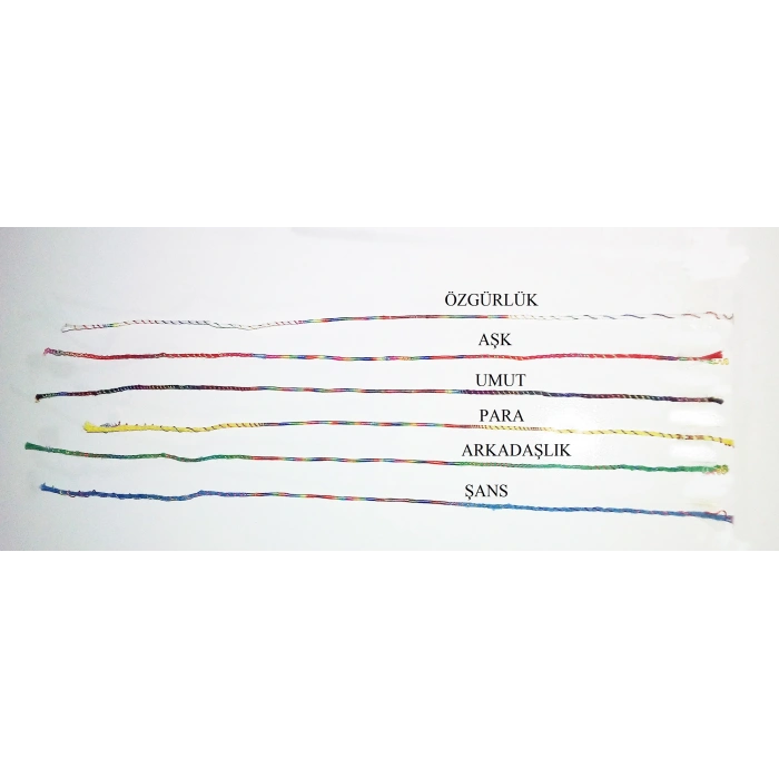Renkli Şans Bileklikleri ( 6 Adet )