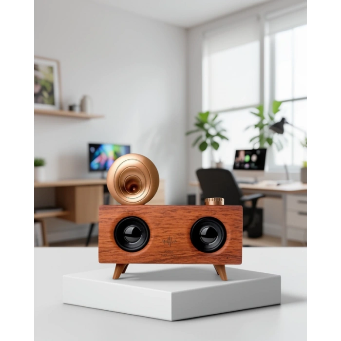 Retro Gramafon Bluetooth Hoparlör