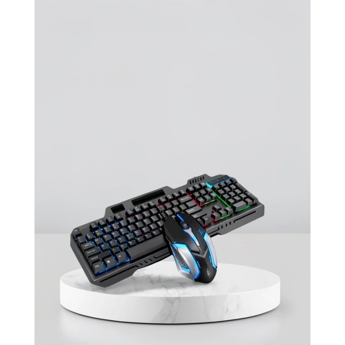 RGB Aydınlatmalı Mekanik Klavye Mouse Seti