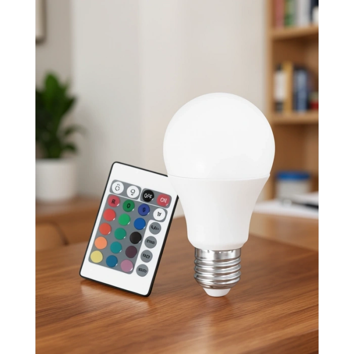 RGB LED Işık Ampul 100 Watt