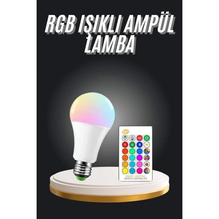 RGB LED Lamba Kumandalı E27