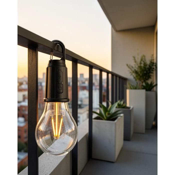 Şarjlı LED Kamp Lambası Type-C Girişli