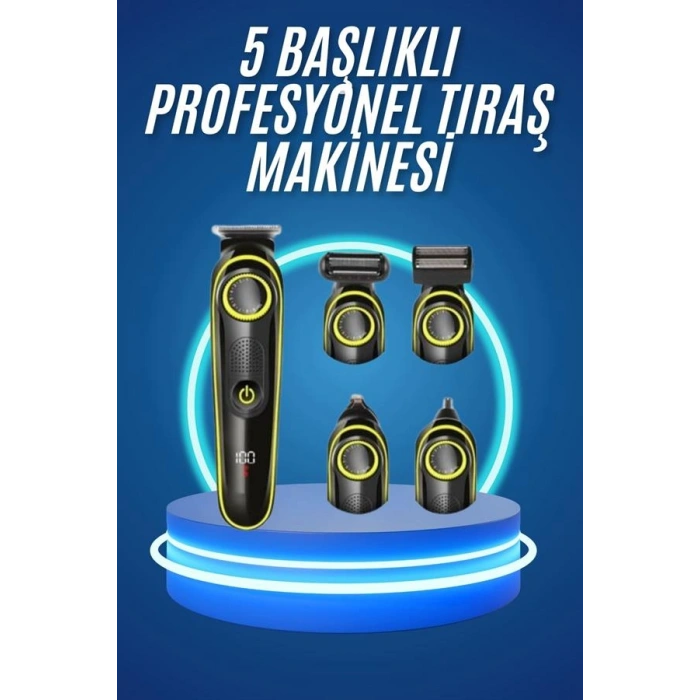 Şarjlı Tıraş Makinesi 5 Başlıklı