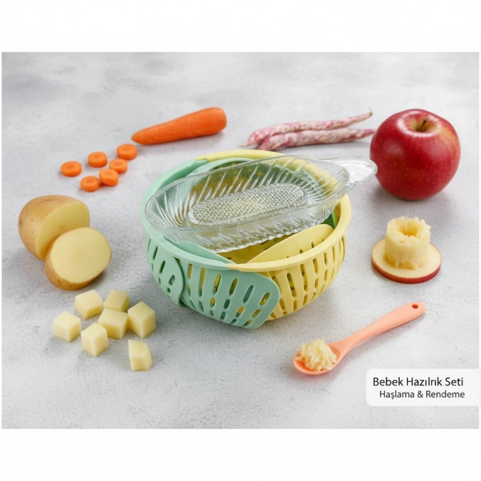 Sebze Haşlama ve Meyve Püresi Hazırlama Seti