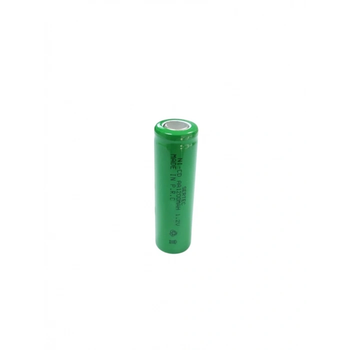 Sertec - 1.2V 1200 Mah - AA - Ni-Cd Şarjlı Pil - (Başsız / Flat Head)