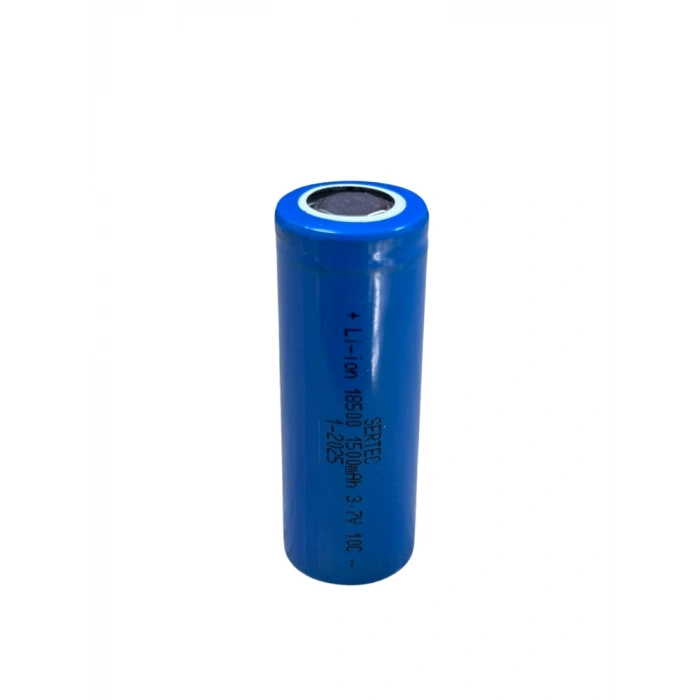 Sertec 3.7V Li-ion 18500 1500 mAh 10C Şarjlı Pil
