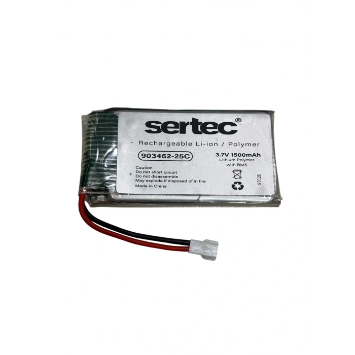 Sertec / 903462 / 3,7V - 1500mAh. - 25C  BEYAZ SOKET