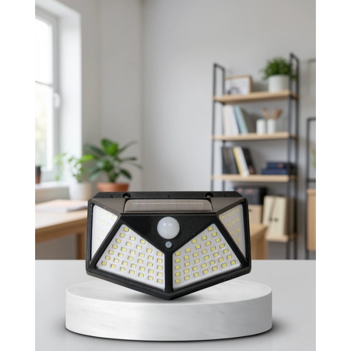 Solar Dış Mekan Lambası 100 LED Hareket Sensörlü
