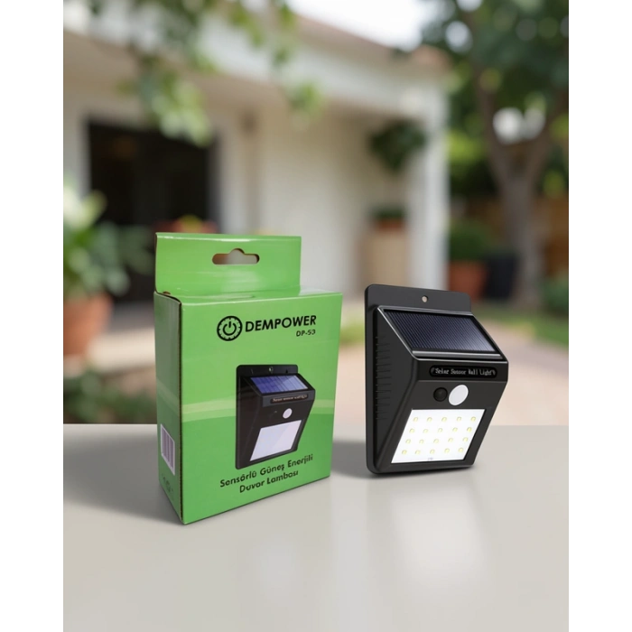 Solar Enerjili 20 LED Duvar Lambası