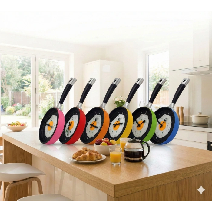 Tava Konseptli Duvar Saati