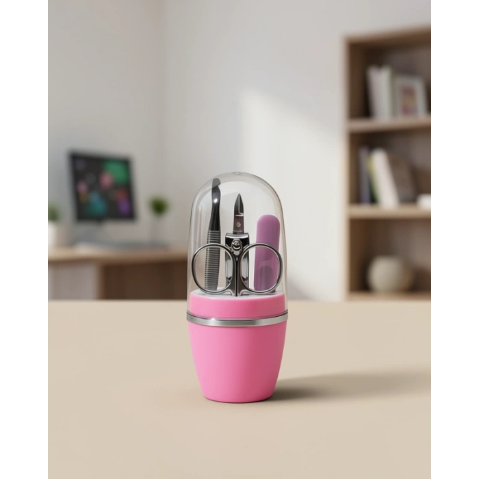 Tırnak Bakım Seti 4 Parça Pembe