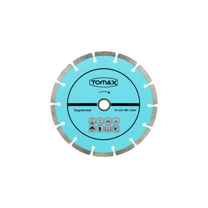 Tomax Segmentli Elmas Beton Kesici Disk - 230x2,4x22