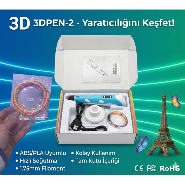 Üç Boyutlu Yazıcı 3D Kalem Pen Printer