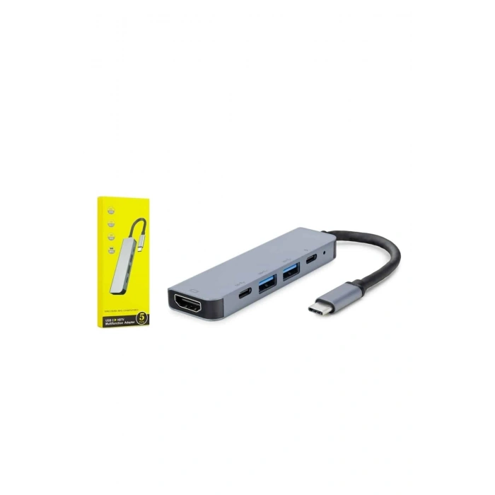 USB Type-C 8 Girişli Hub Dönüştürücü