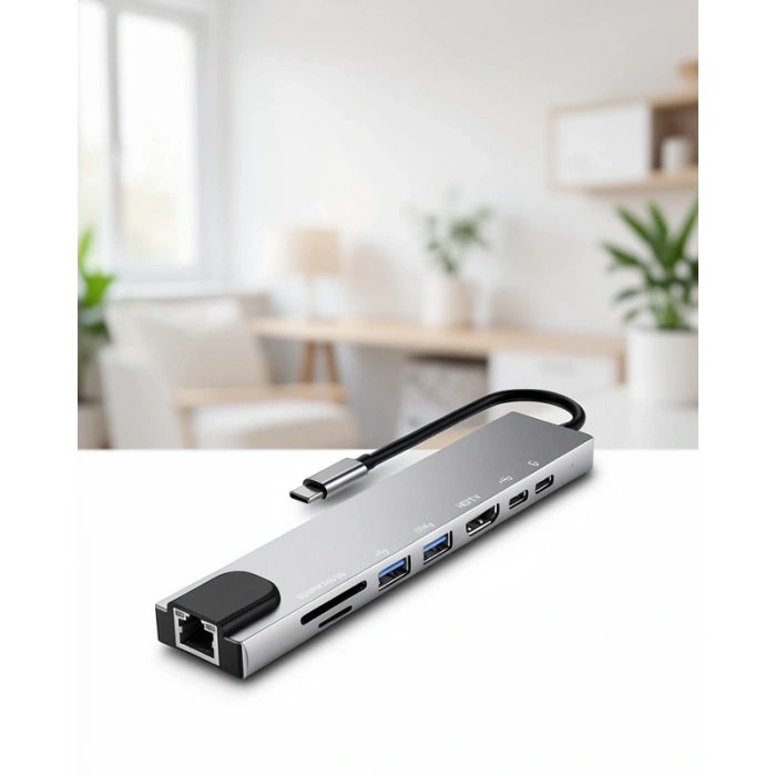 USB Type-C Hub 8 Portlu