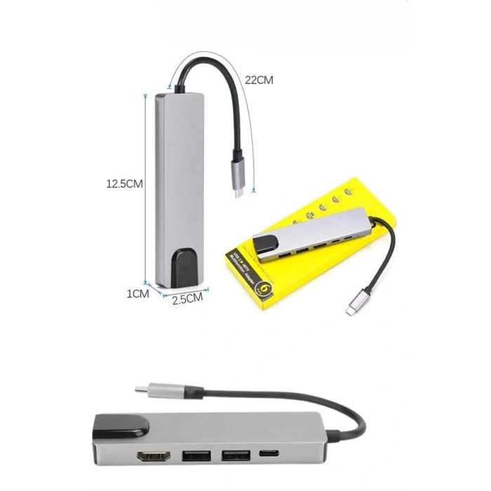 USB Type-C Hub 8 Portlu