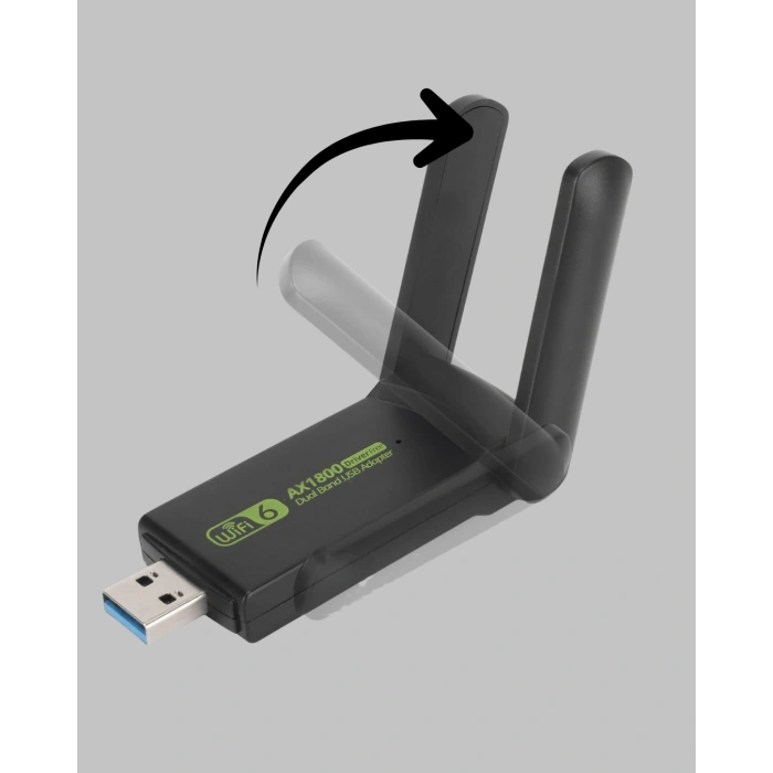 WiFi Adaptör – Çift Bant, 1200 Mbps, USB 3.0