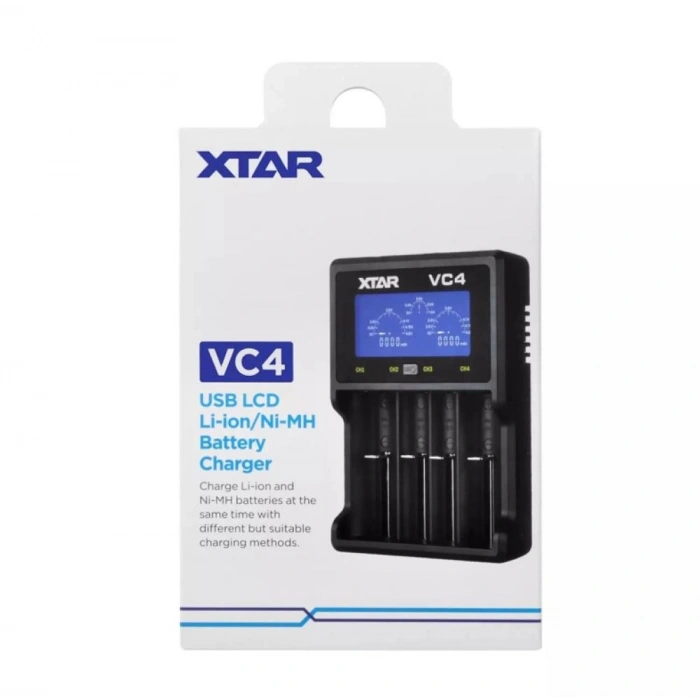 Xtar VC4 Dörtlü Li-ion / NI-CD / NI-MH Pil Şarj Cihazı