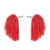 1 Çift ( 2 Adet ) Kırmızı Renk 23 Nisan Gösteri Ponponu