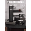 3lü 500 ml Vakumlu Basınçlı Termos Seti