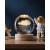 3D Yağmur Bulutu Kristal Gece Lambası