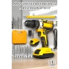 Çift Bataryalı Şarjlı Matkap Seti 24W Motor