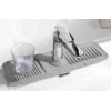 Elastik Mutfak Banyo Musluk Matı Düzenleyici Kaydırmaz Taban Organizer Lavabo Kenar Matı