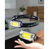 Kafa Lambası USB Şarjlı Esnek 215 Lümen