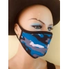 Mavi Kamuflaj Maske