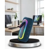 Mini Bluetooth Hoparlör Mavi Kompakt Tasarım