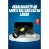 Mini USB Şarjlı El Feneri COB LED