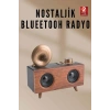 Nostaljik Ahşap Tasarılı Bluetooth Radyo