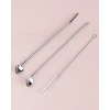 Paslanmaz Metal 2 li Kaşıklı Pipet Fırça Seti