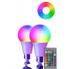 RGB LED Ampul E27