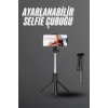 Selfie Çubuğu Bluetooth Uzaktan Kumandalı
