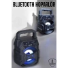 Taşınabilir Bluetooth Hoparlör LED Işıklı