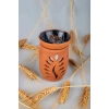 Yaprak Model  El Yapımı Çömlek Buhurdanlık Tütsülük