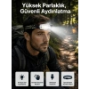 Yüksek Işıklı Şarjlı ve Sensörlü LED Kafa Lambası Kamp Lambası