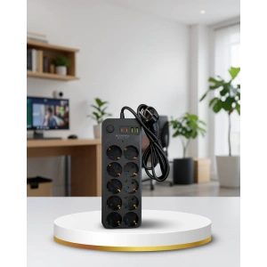 10lu USB Type-C Grup Priz 2m 2500W Termal Korumalı