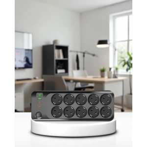 10 Prizli USB Type-C Destekli Grup Priz