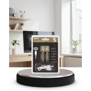 AA Lityum Pil 1.5V Type-C Şarjlı Çiftli Paket