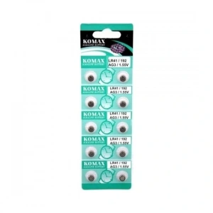 AG3 Saat Pili - Düğme Pil 10lu Paket LR41/192 1.55V