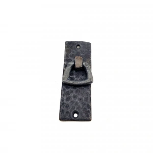 Antika Tarz Dekoratif Pirinç Dik Dövme Mobilya Kulbu - 90x31 mm, Oksit