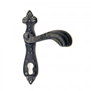 Antika Tarz Dekoratif Pirinç Mevlana Banyo Kapı Kolu - 228x48 mm, Oksit